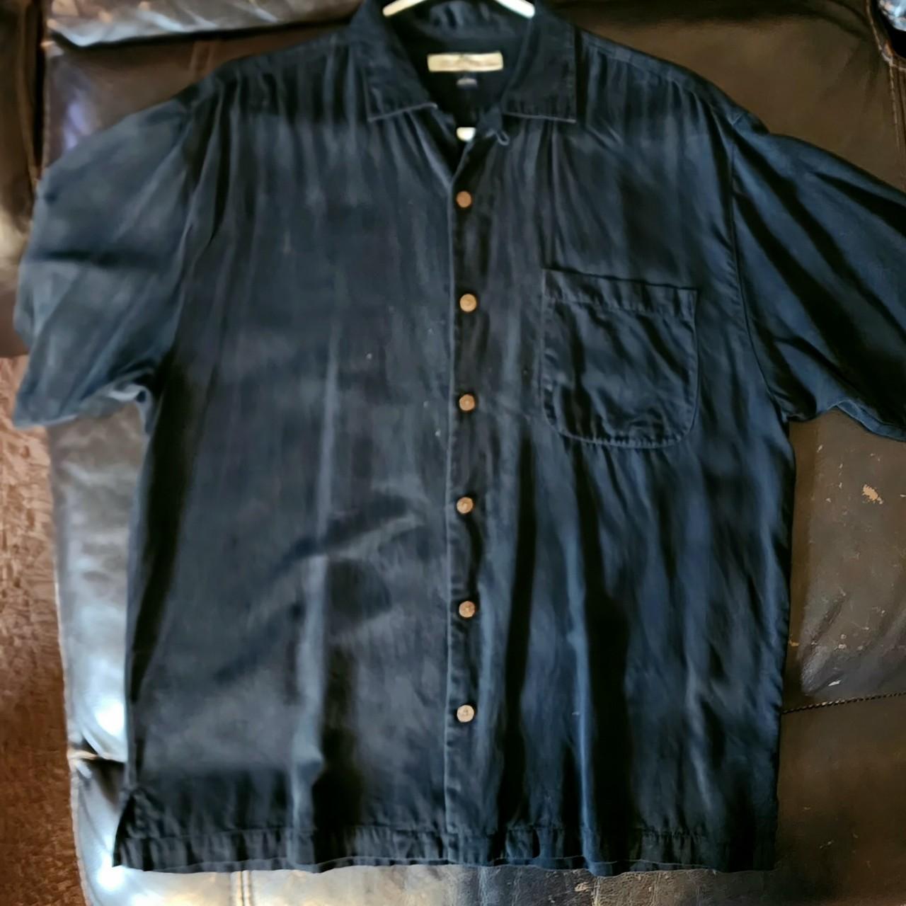 Tommy Bahama Men's Black Shirt | Depop