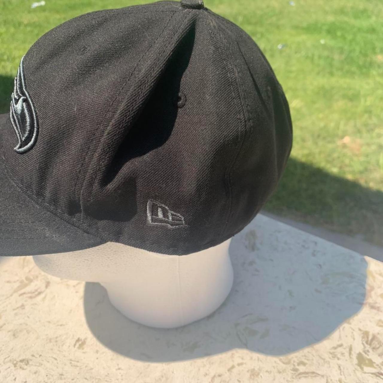 All Black Seattle Seahawks snapback NFL fitted hat - Depop