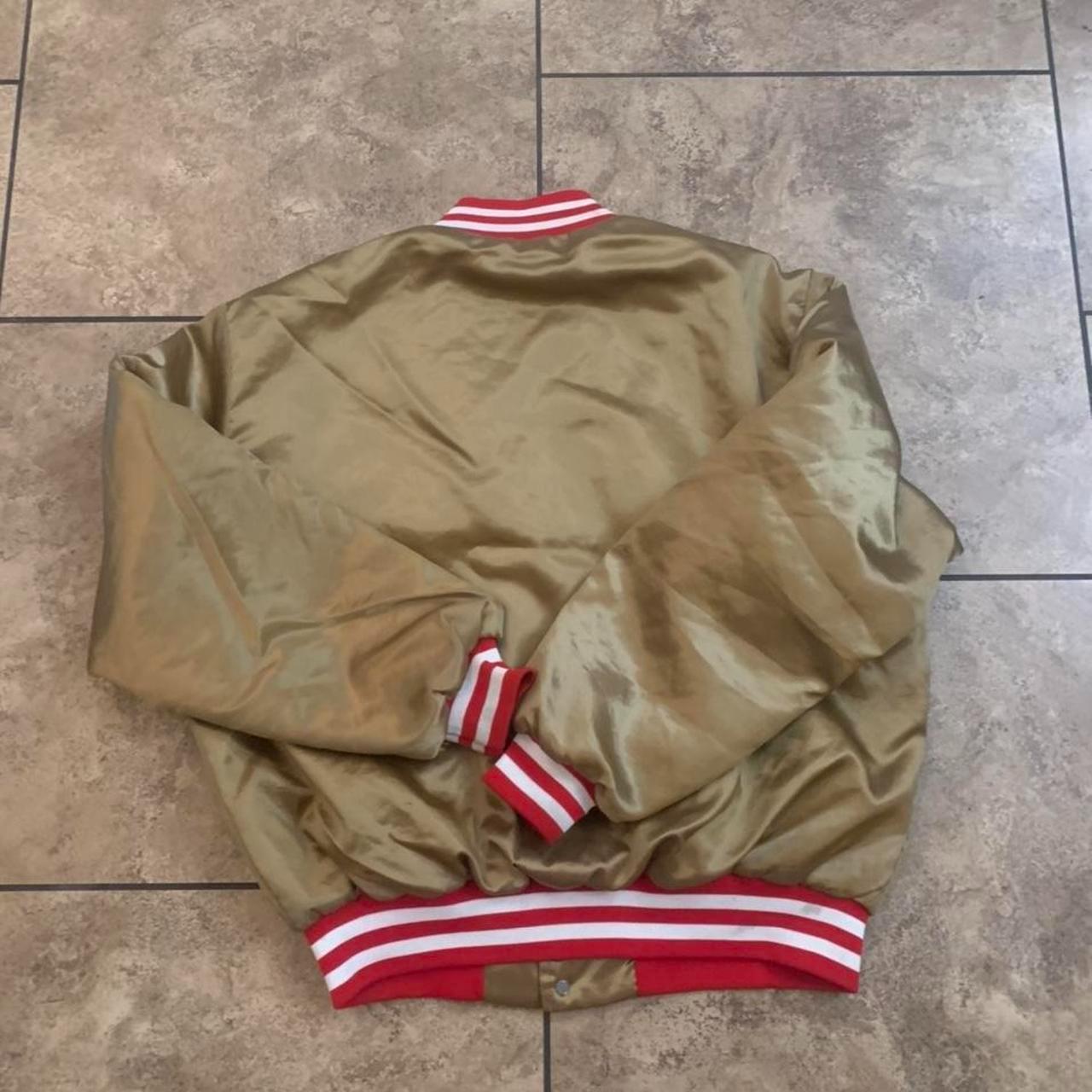 SAN FRANCISCO 49ERS SWINGSTER SATIN STARTER JACKET - Depop