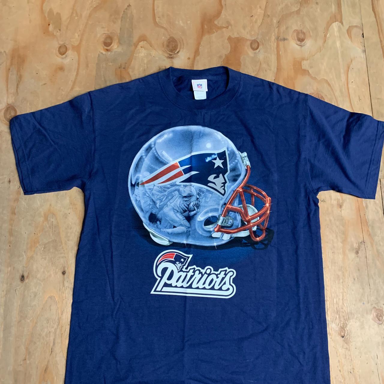 Patriots Y2K NFL Helmet Logo Design Vintage Graphic - Depop