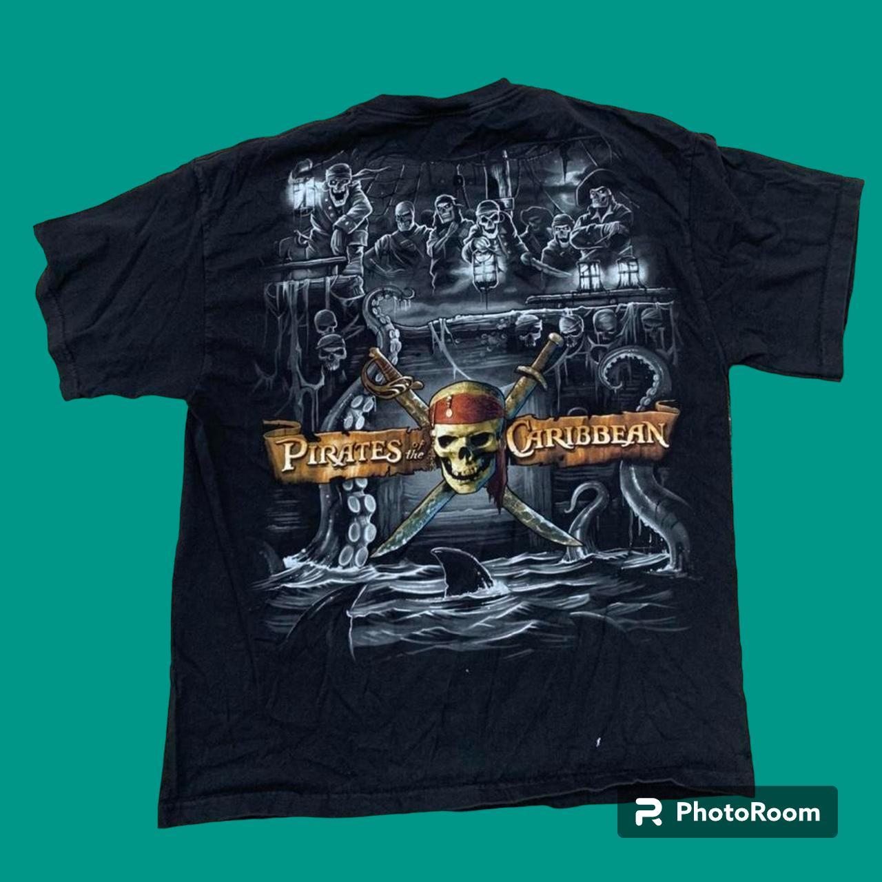 Vintage Pirates of the Caribbean Movie Promo T Shirt - Depop