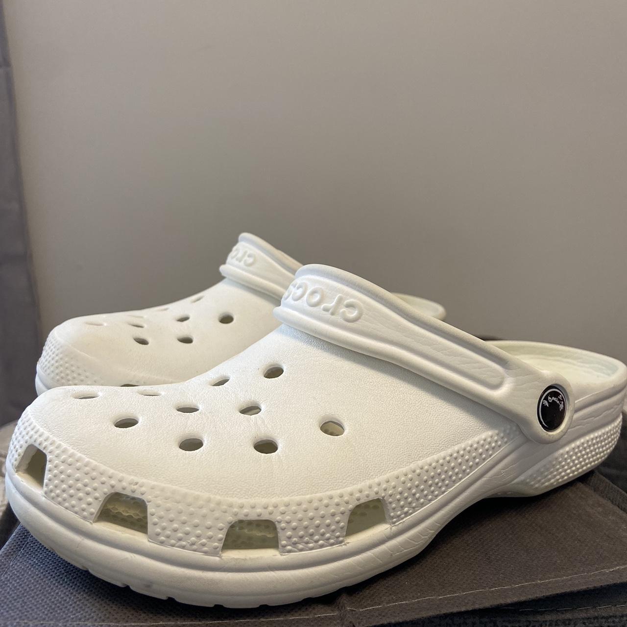 white croc slides womens