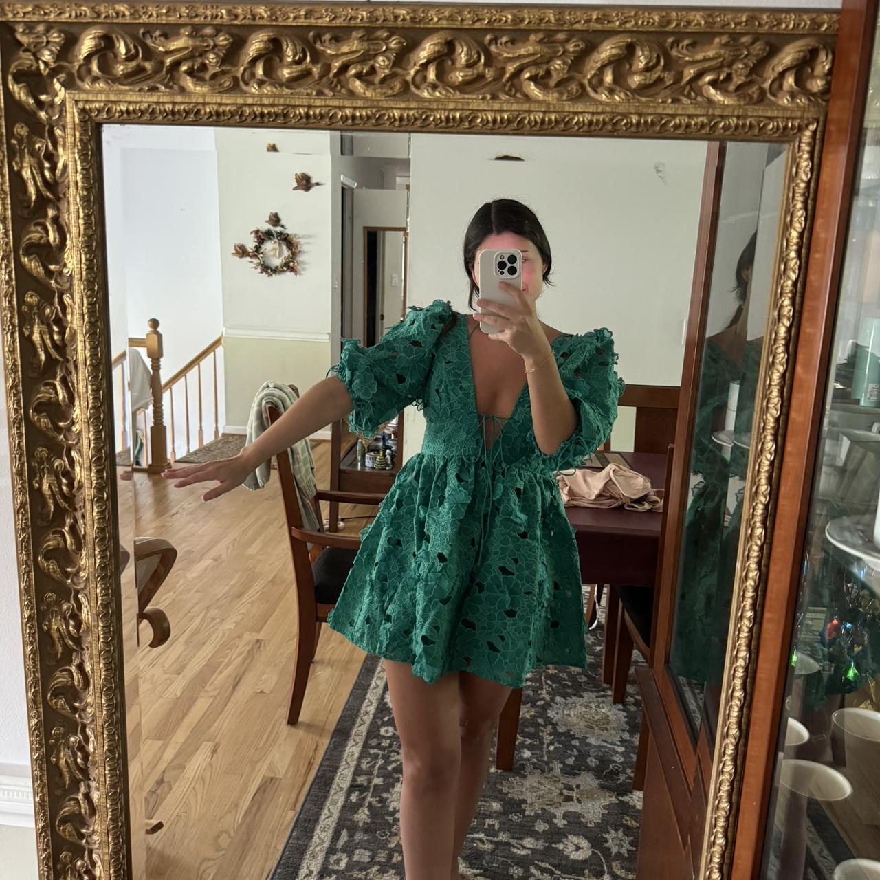 For love and lemons green dress hotsell