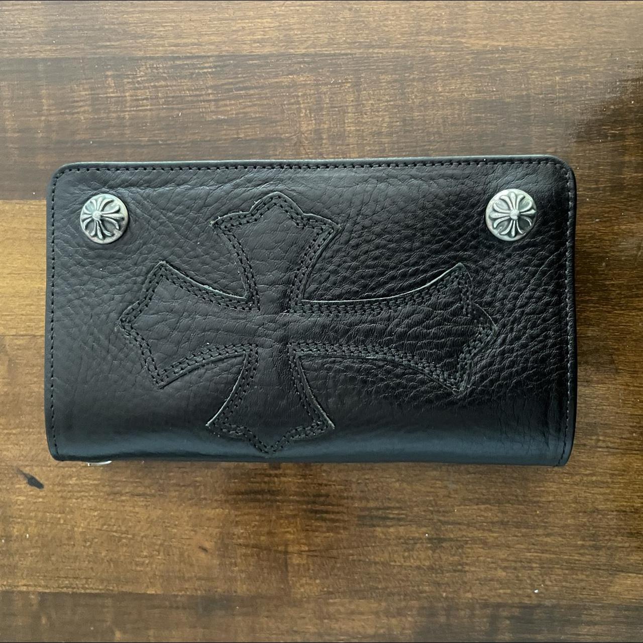 Chrome Hearts Cross Long Wallet, Calfskin , .925 silver