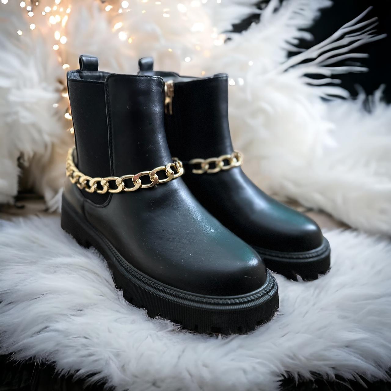 Black and gold booties best sale