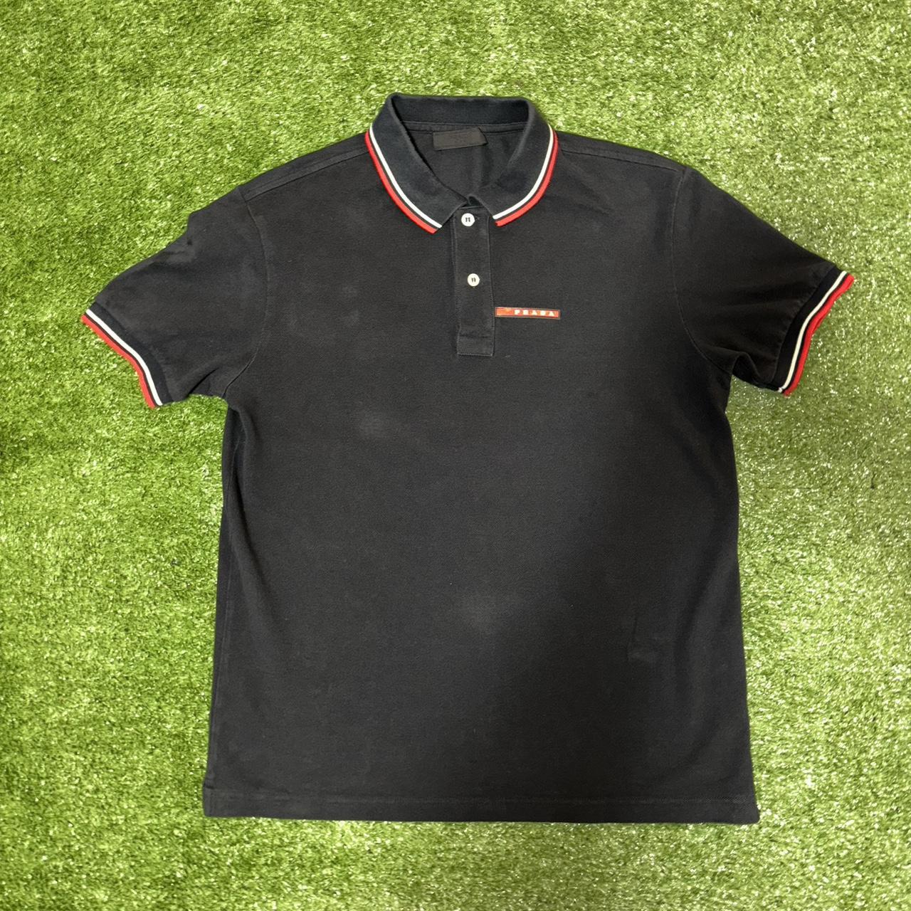 Prada polo shirt black best sale