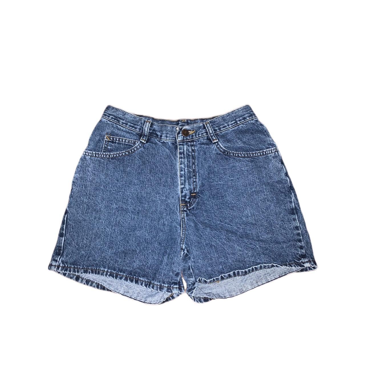Blue high waisted jean shorts. Riders by Lee.... - Depop