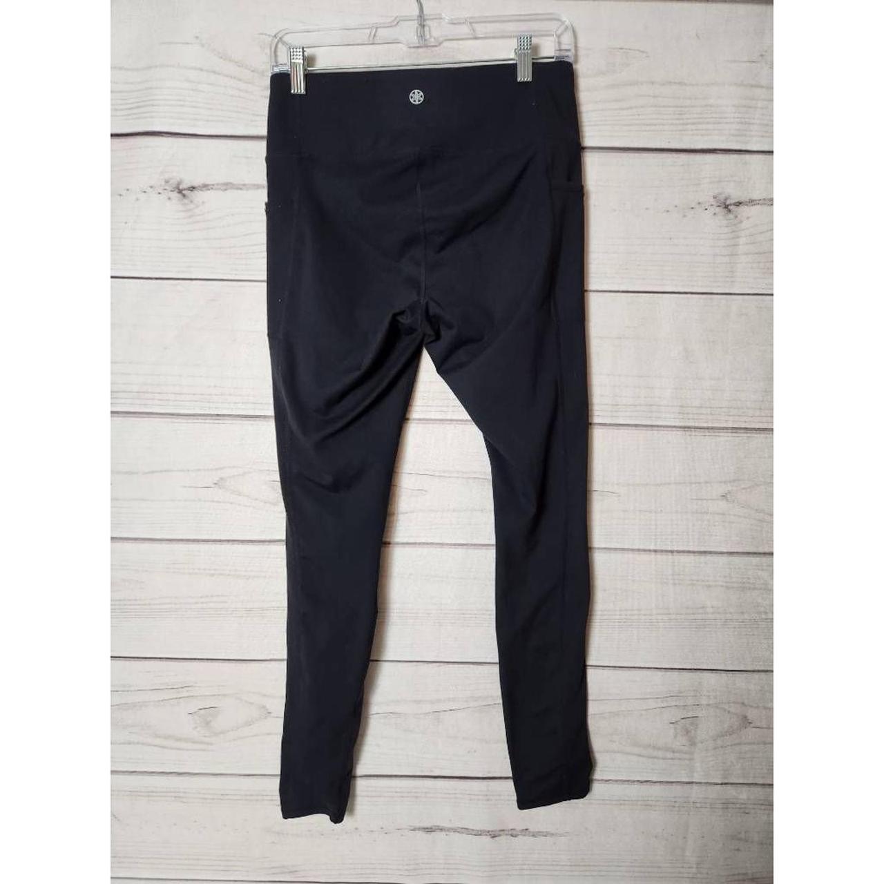 Gaiam Womens Leggings Pants Solid Black Yoga - Depop