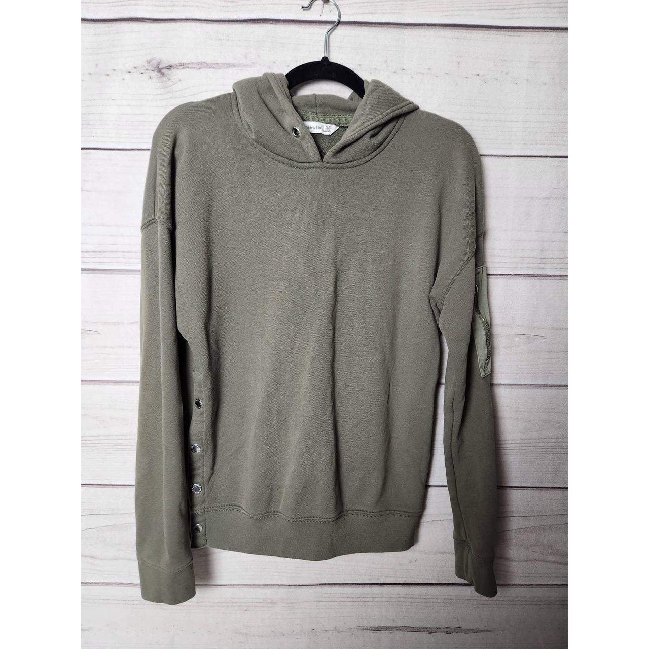 Abercrombie side snap hoodie new arrivals