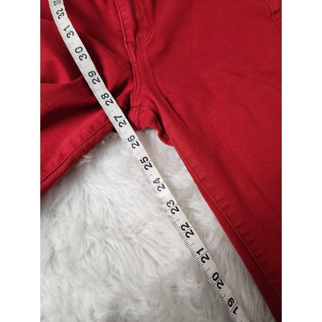 Maurices Women's Red Stretch High Rise Skinny Pants - Depop