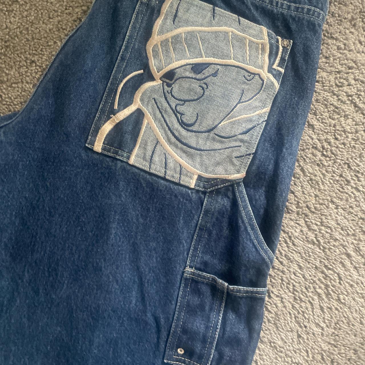 south poles y2k baggy pants 38x30 - Depop