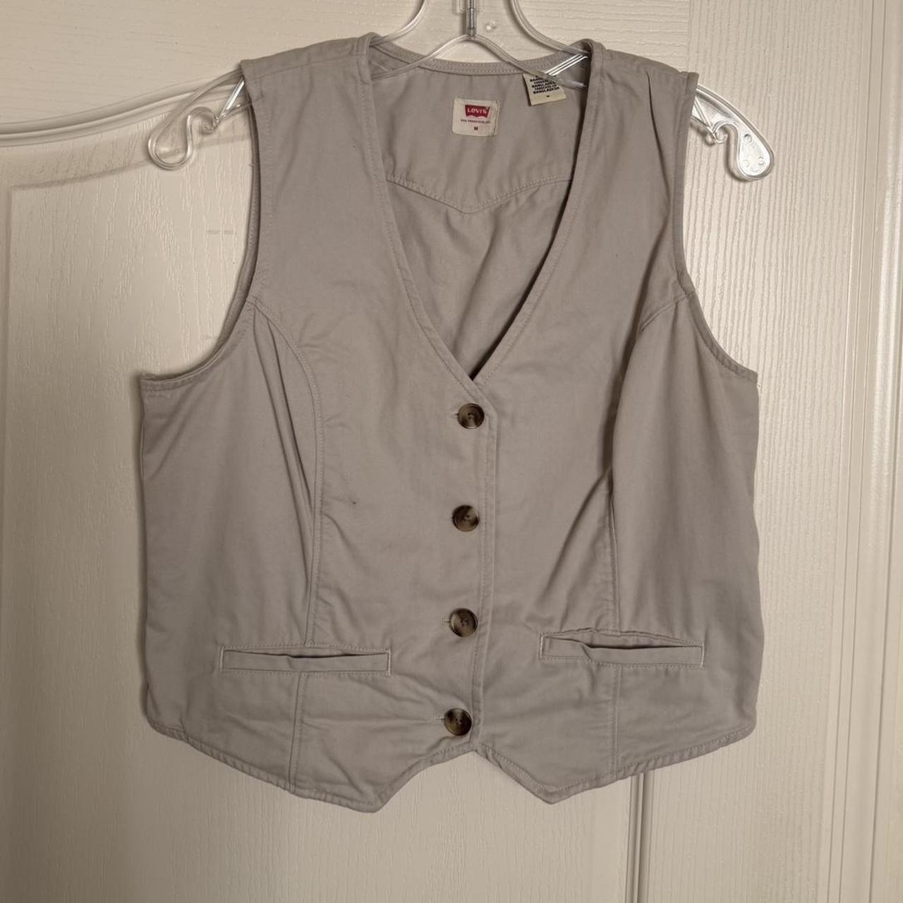 Levi's Men's Vest - Cream/Tan - M – Levi's light … - image 1