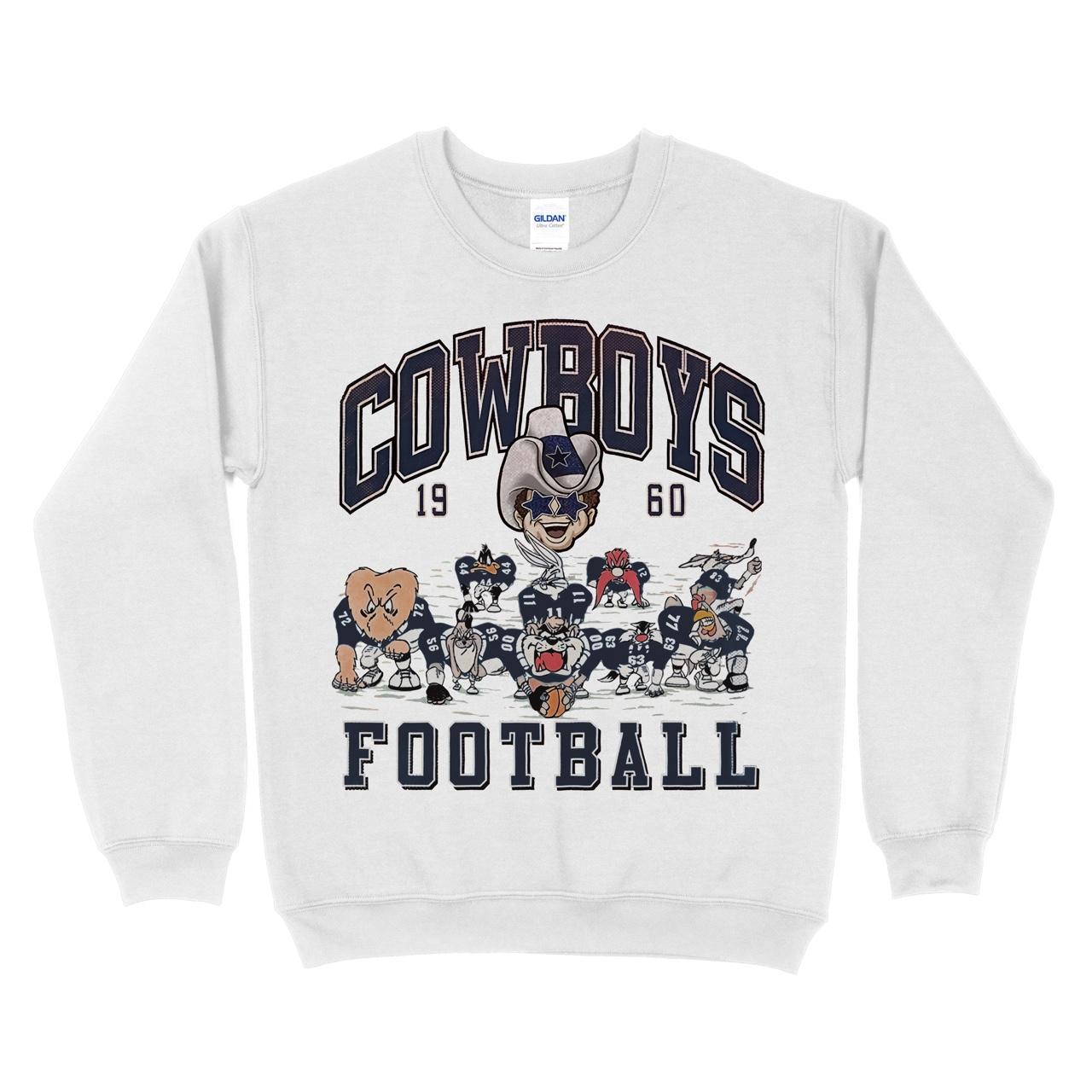 Dallas Cowboys Looney Tunes Sweatshirt Gildan 18000... - Depop