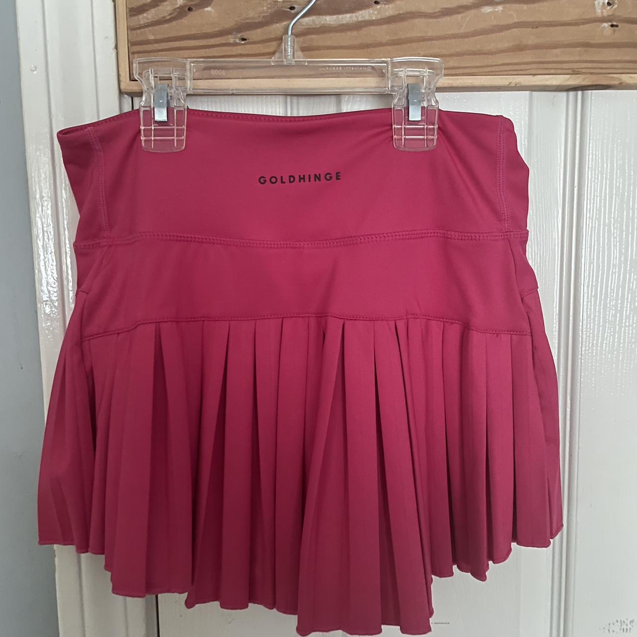 Hot pink gold hinge skirt NWOT goldhinge... Depop