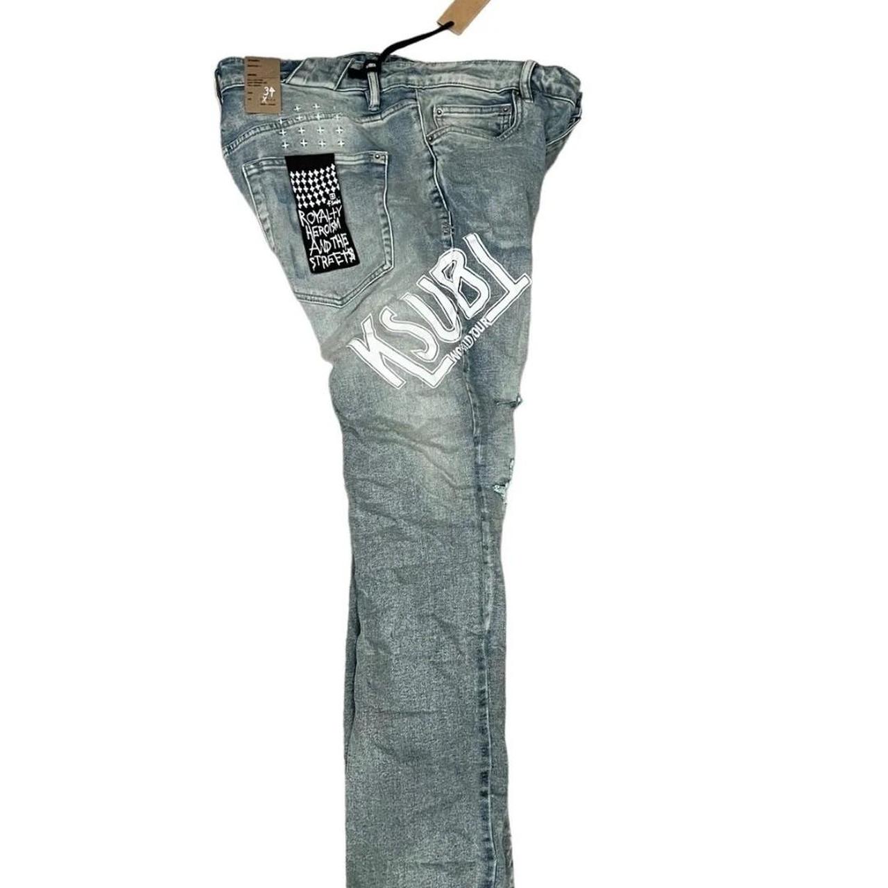 Ksubi Jeans Mens Chitch Slim Tapered Leg Mid-Long... - Depop