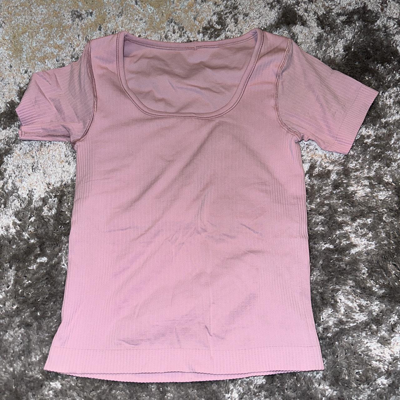 Short sleeve waist length Lululemon shirt with built... - Depop