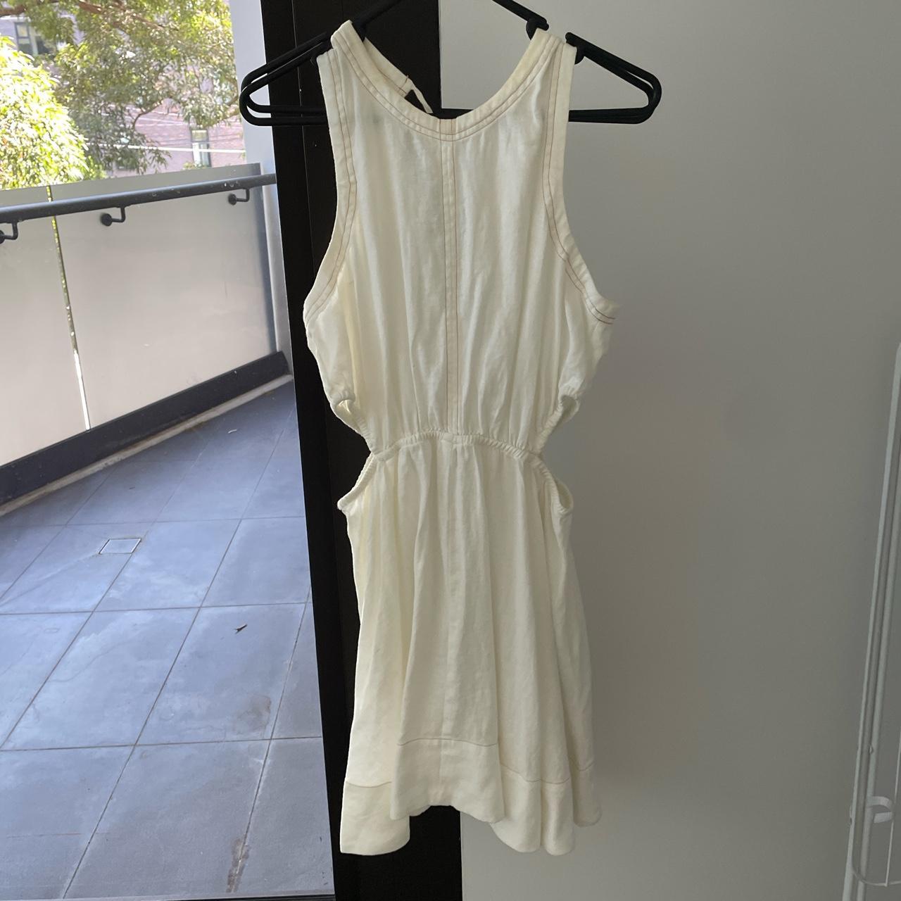 White / cream XS mini dress Jag - Depop