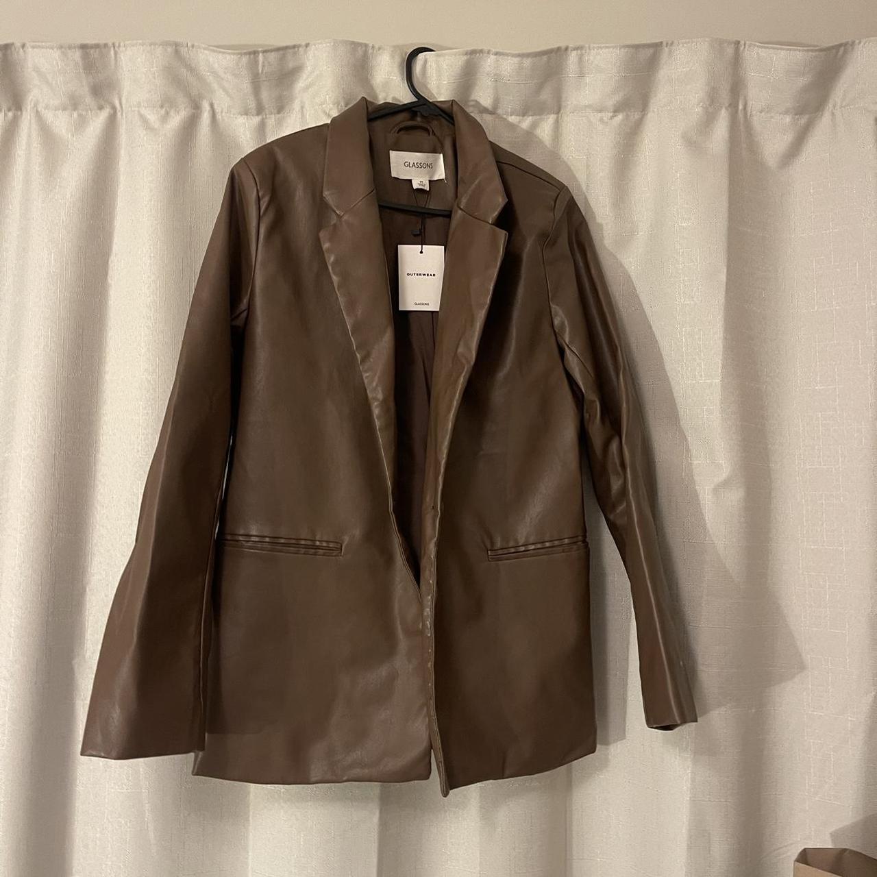 Glassons leather blazer Small tear on elbow Depop