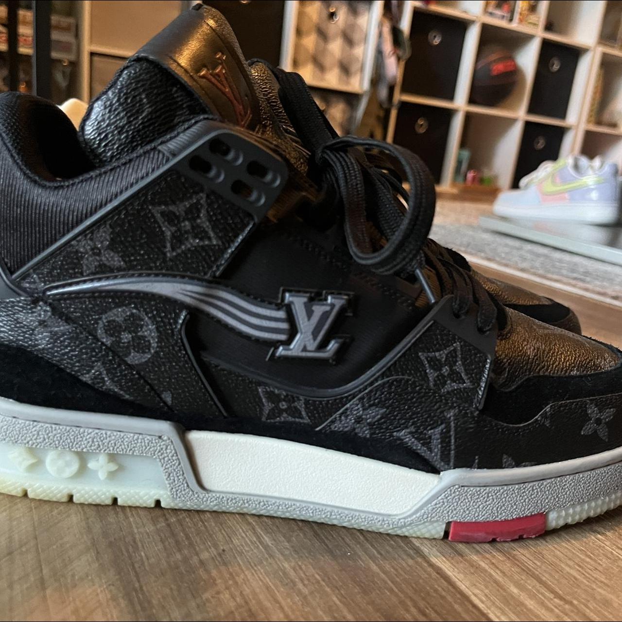 Louis Vuitton Trainer Black Grey And White Size 9