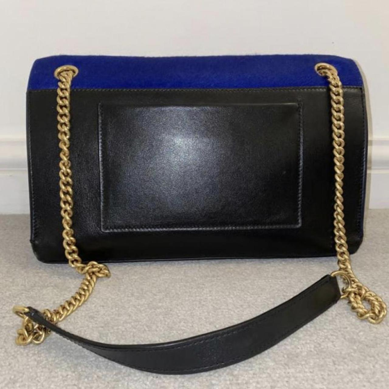 Mulberry Women's Blue and Black Bag | Depop