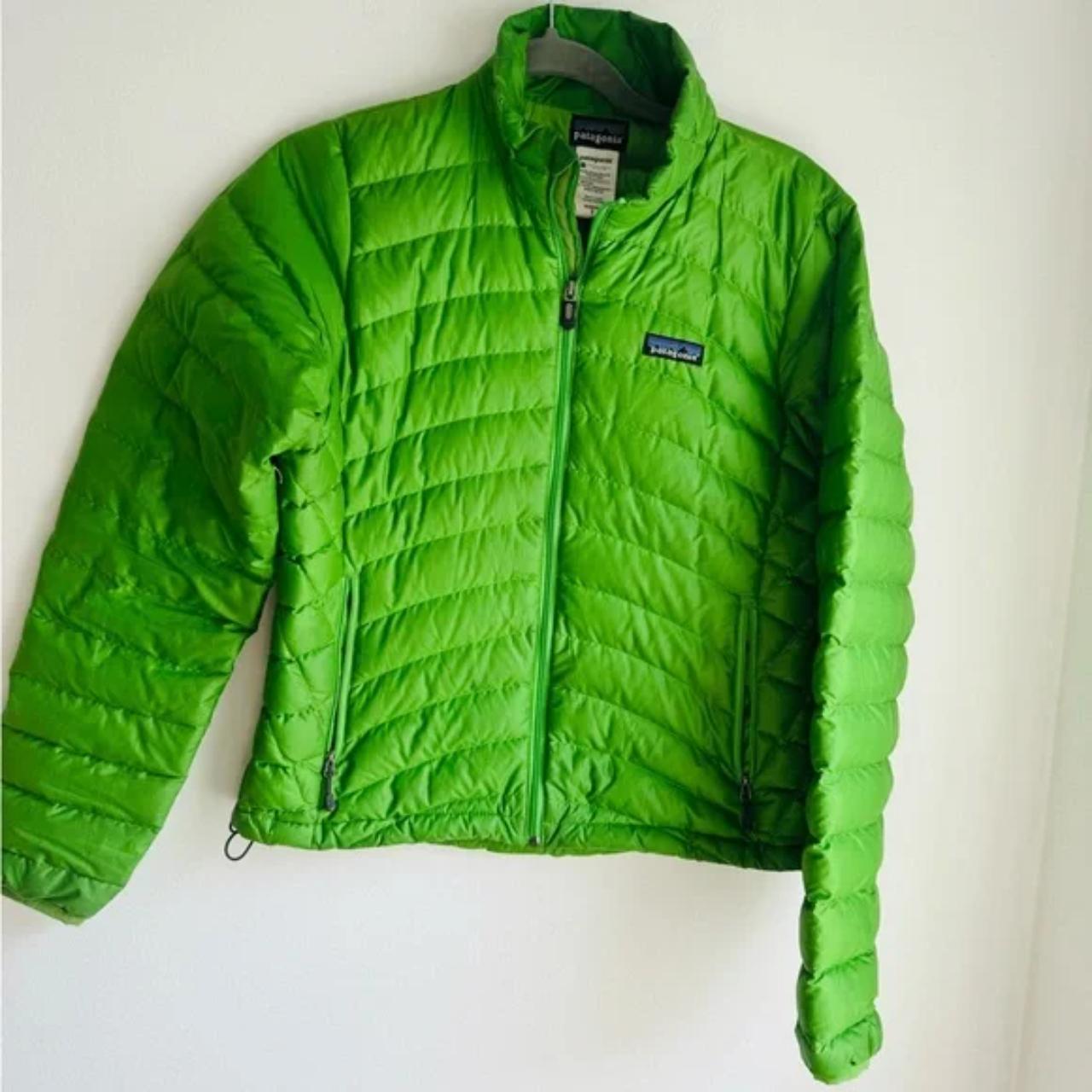 Patagonia green shop puffer jacket