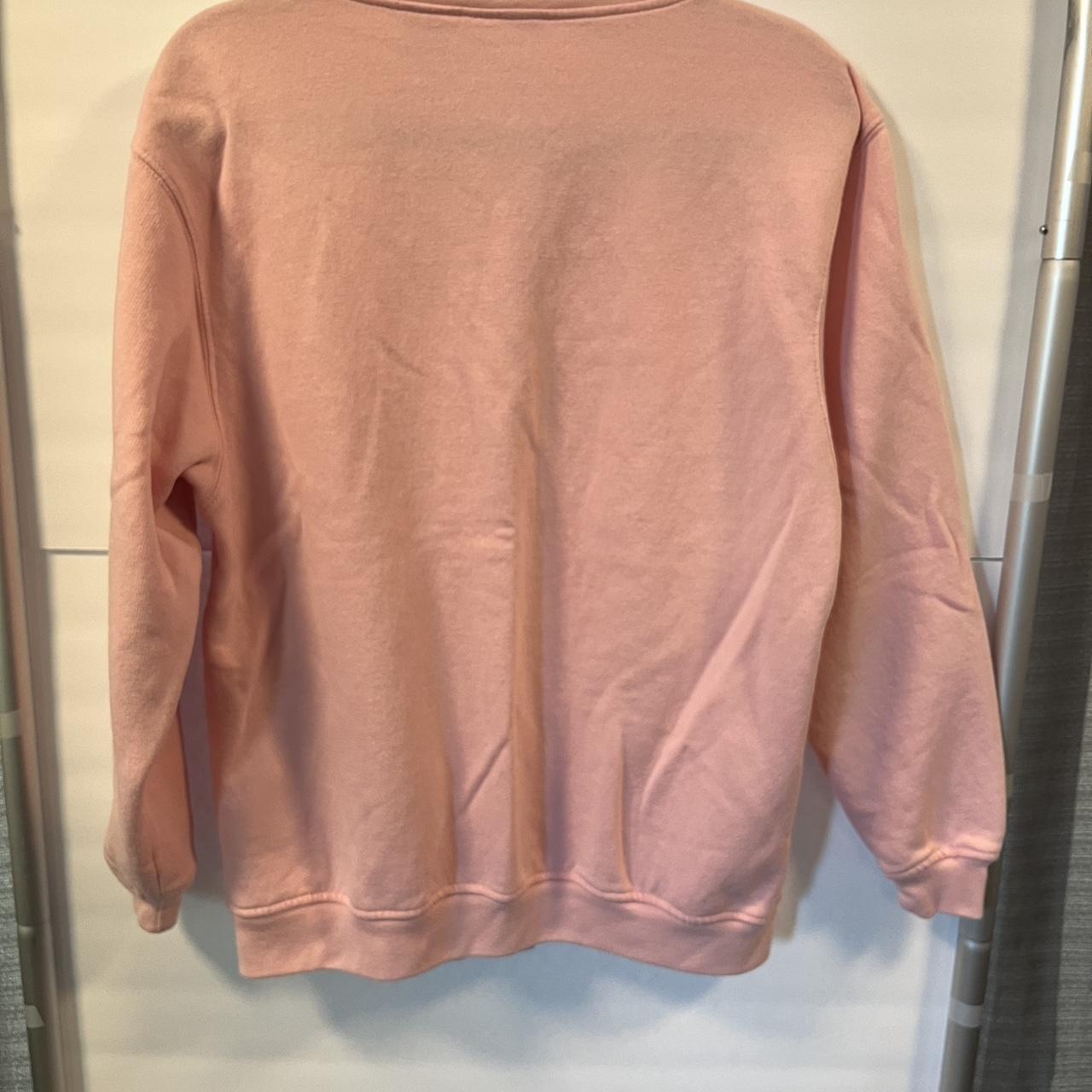 Pink Snap Crew Neck Sweatshirt Brand Blair Size Depop