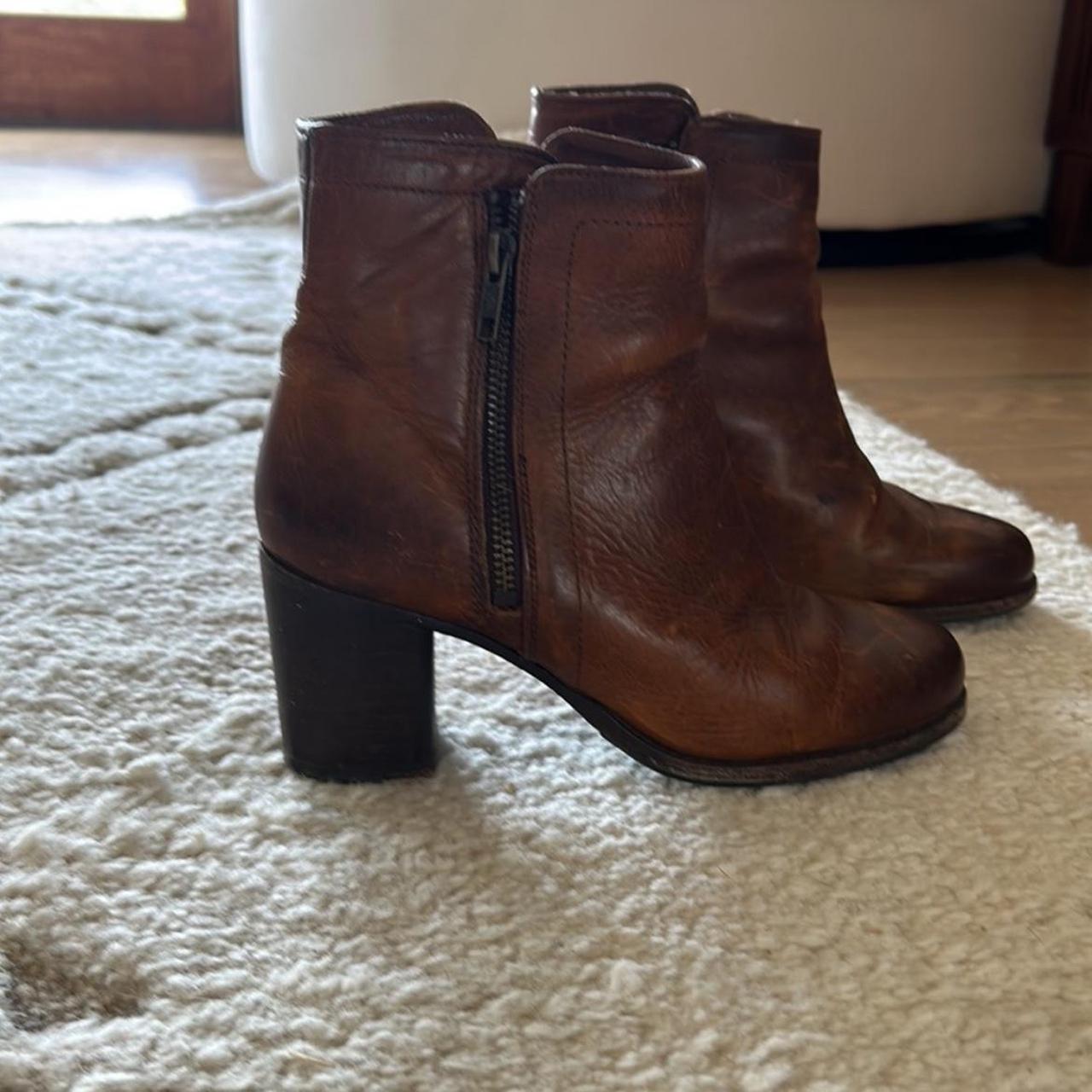 Frye addie double zip cognac online