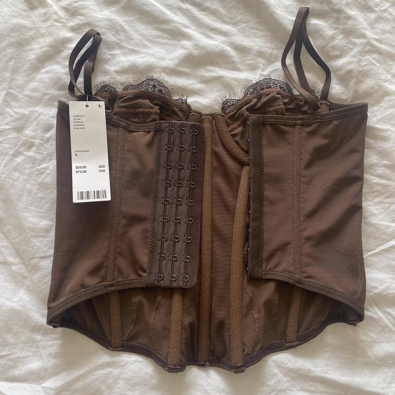 Modern Love retailer Corset in Chocolate