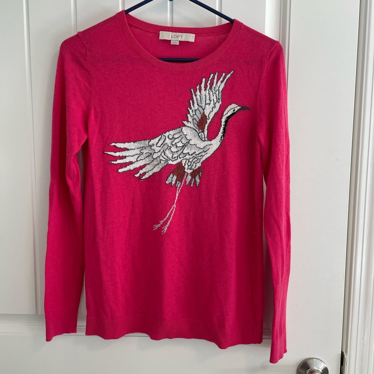 Loft hot hotsell pink sweater