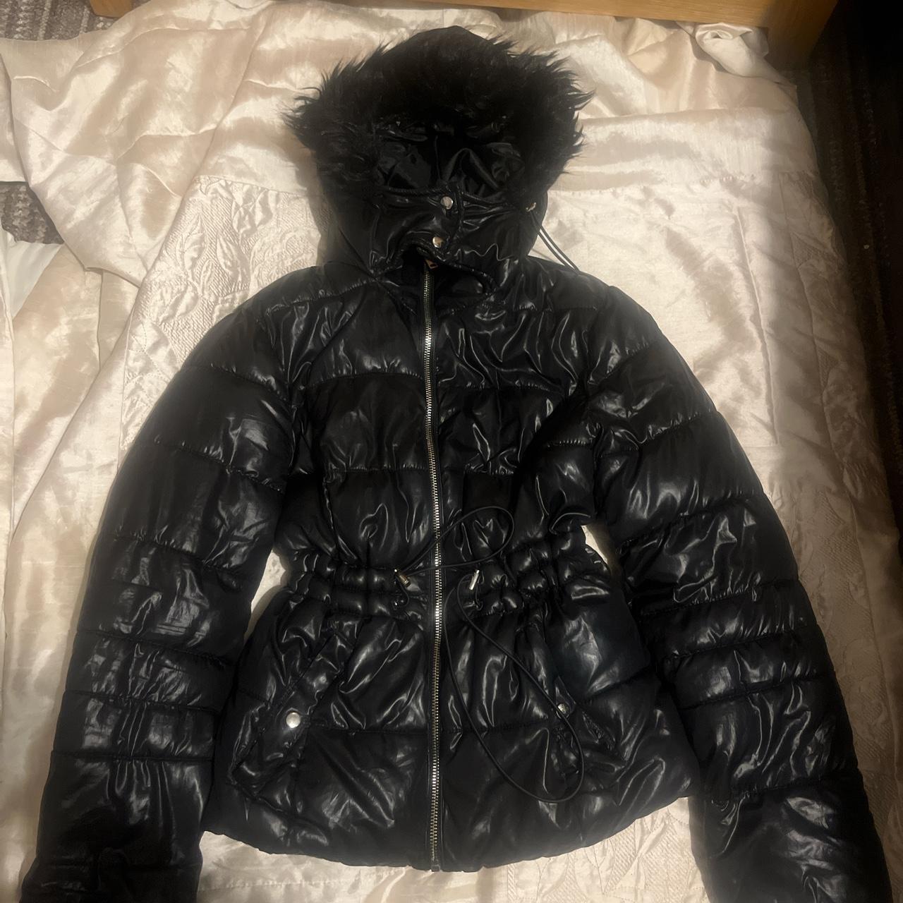 Blac jacket perfect for Christmas, size extra small... - Depop