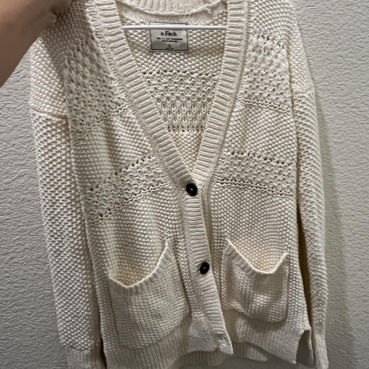 abercrombie cable knit cardigan so cute in great Depop