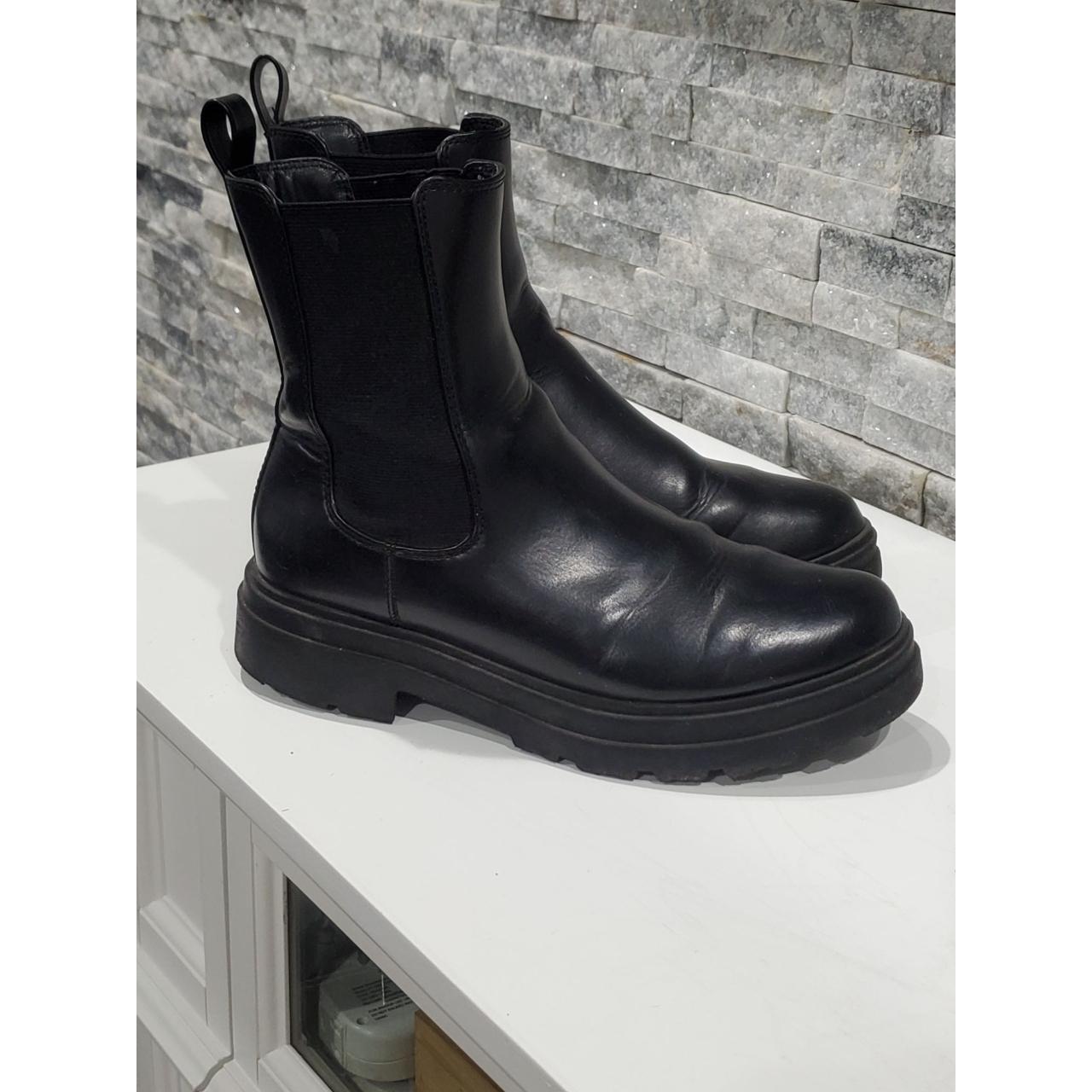 A NEW DAY #17730 COMBAT BOOTS BLACK TEXTILE... - Depop