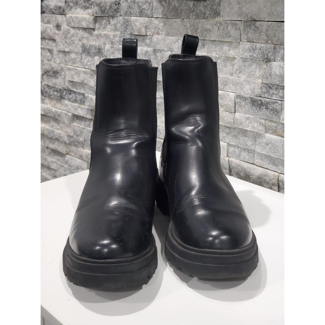 A NEW DAY #17730 COMBAT BOOTS BLACK TEXTILE... - Depop