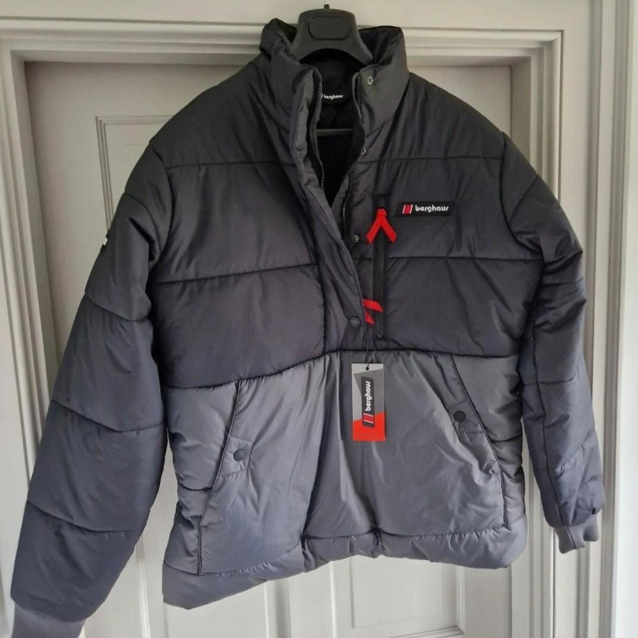 Berghaus Black Grey Insulated Smock, Puffer Coat... - Depop