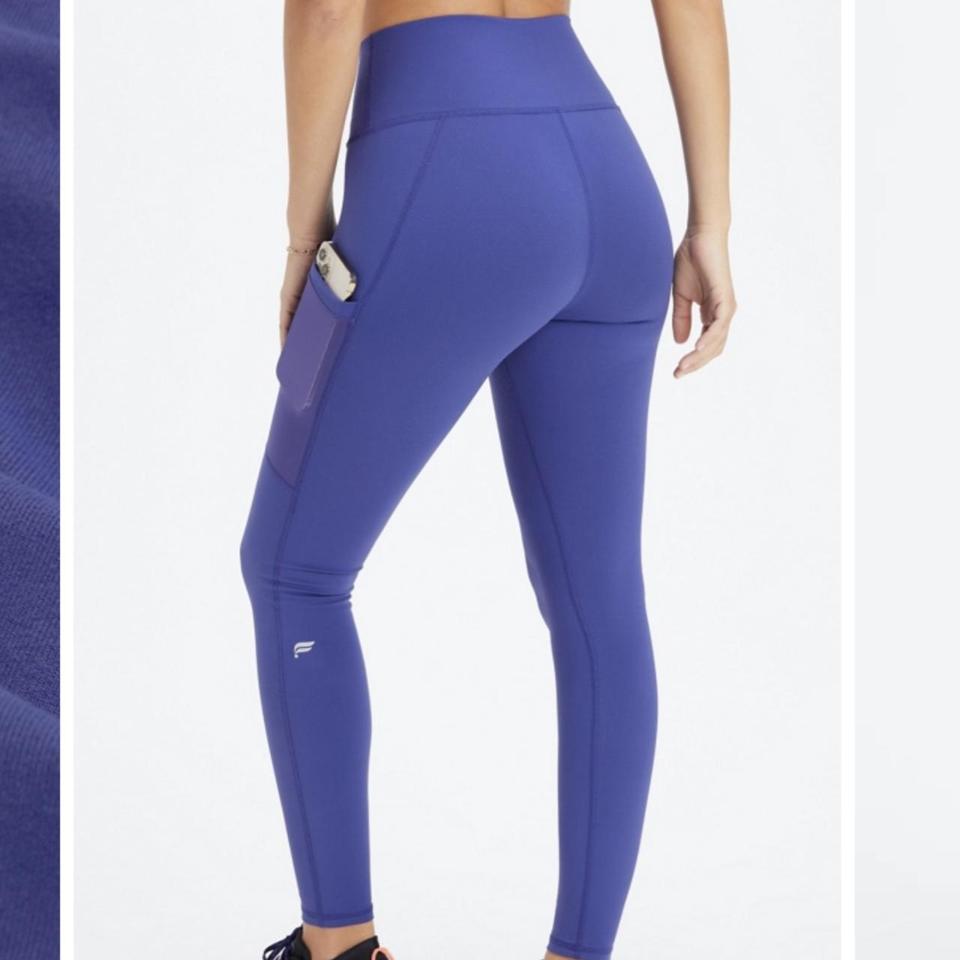 Fabletics high waisted powerHold leggings with side - Depop