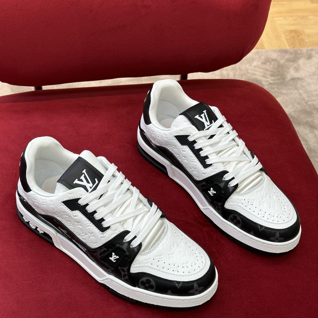 Step up your style game with these sleek LV Trainers... - Depop
