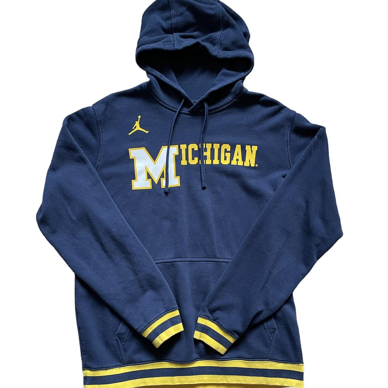 Nike Air Jordan Michigan Hoodie Size... Depop