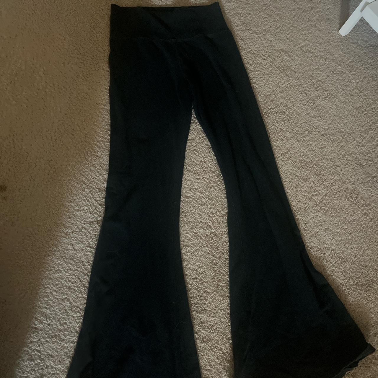 brandy flared leggings , nice thick material and... - Depop