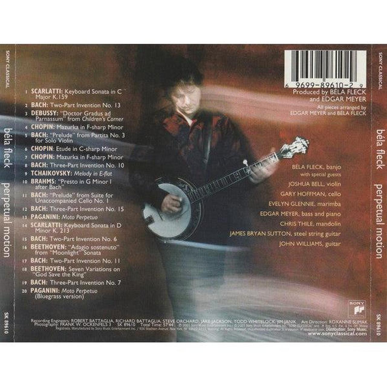 Béla Fleck - Perpetual Motion (CD) (VG+) Béla Fleck - Depop