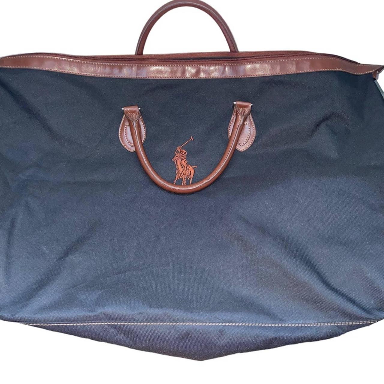 POLO RALPH LAUREN - Leather-Trimmed Canvas Duffle Bag - Brown Polo Ralph  Lauren