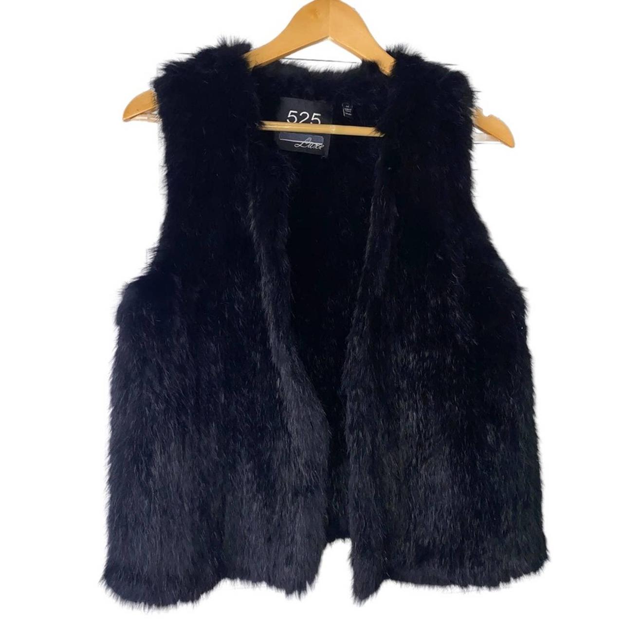 525 America Two-Tone Real Rabbit Fur Vest - 100% Exclusive