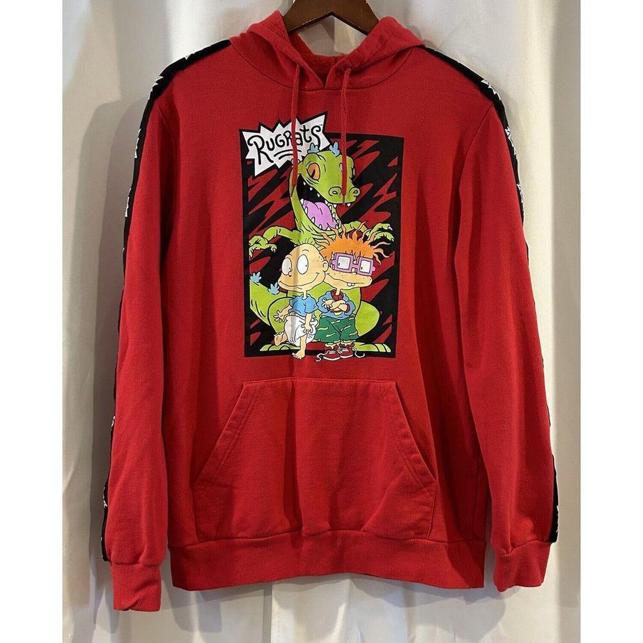 Rugrats hoodie red fun pull over size Medium Get. Depop