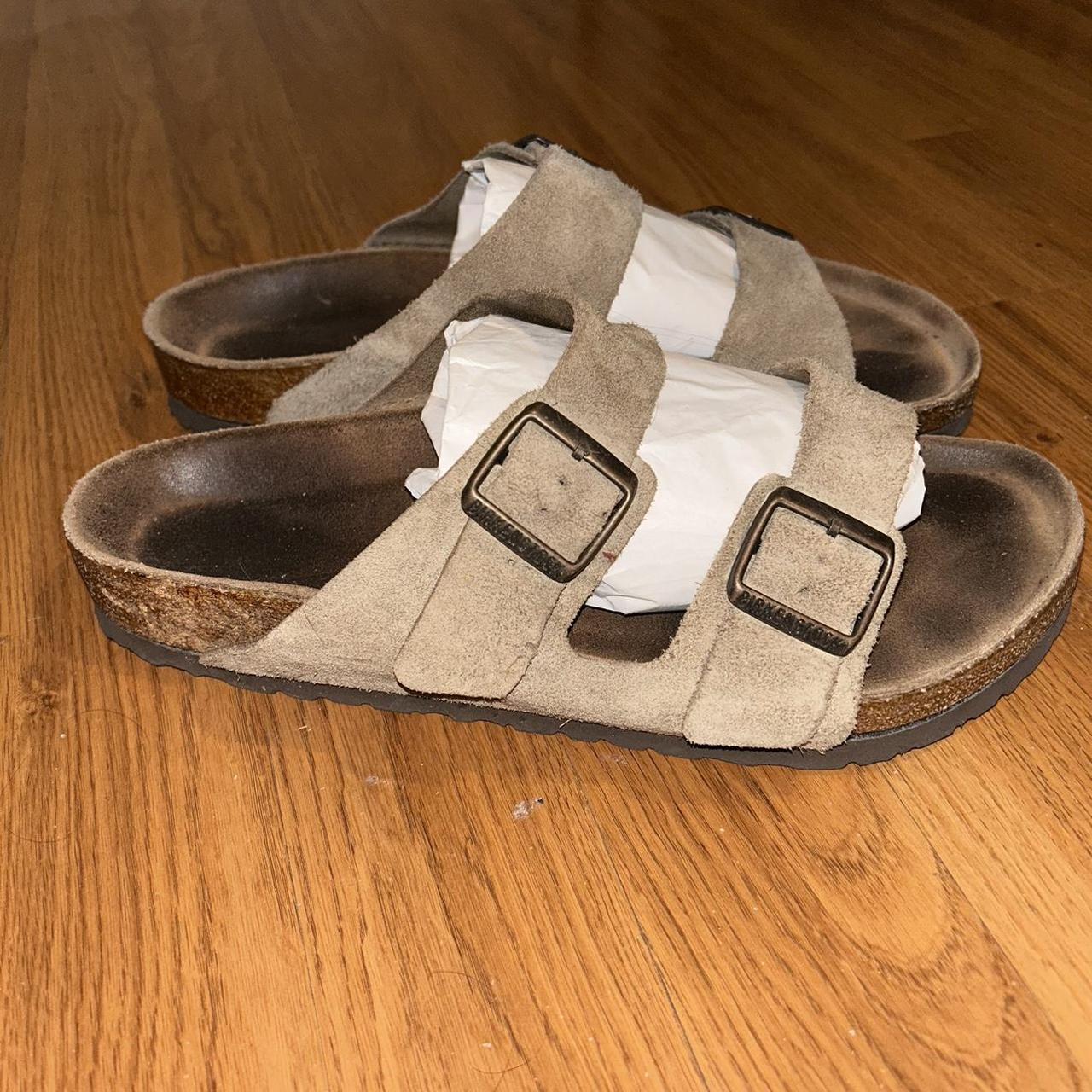 Men’s suede Birkenstock sandals size 44 (1111.5)... Depop
