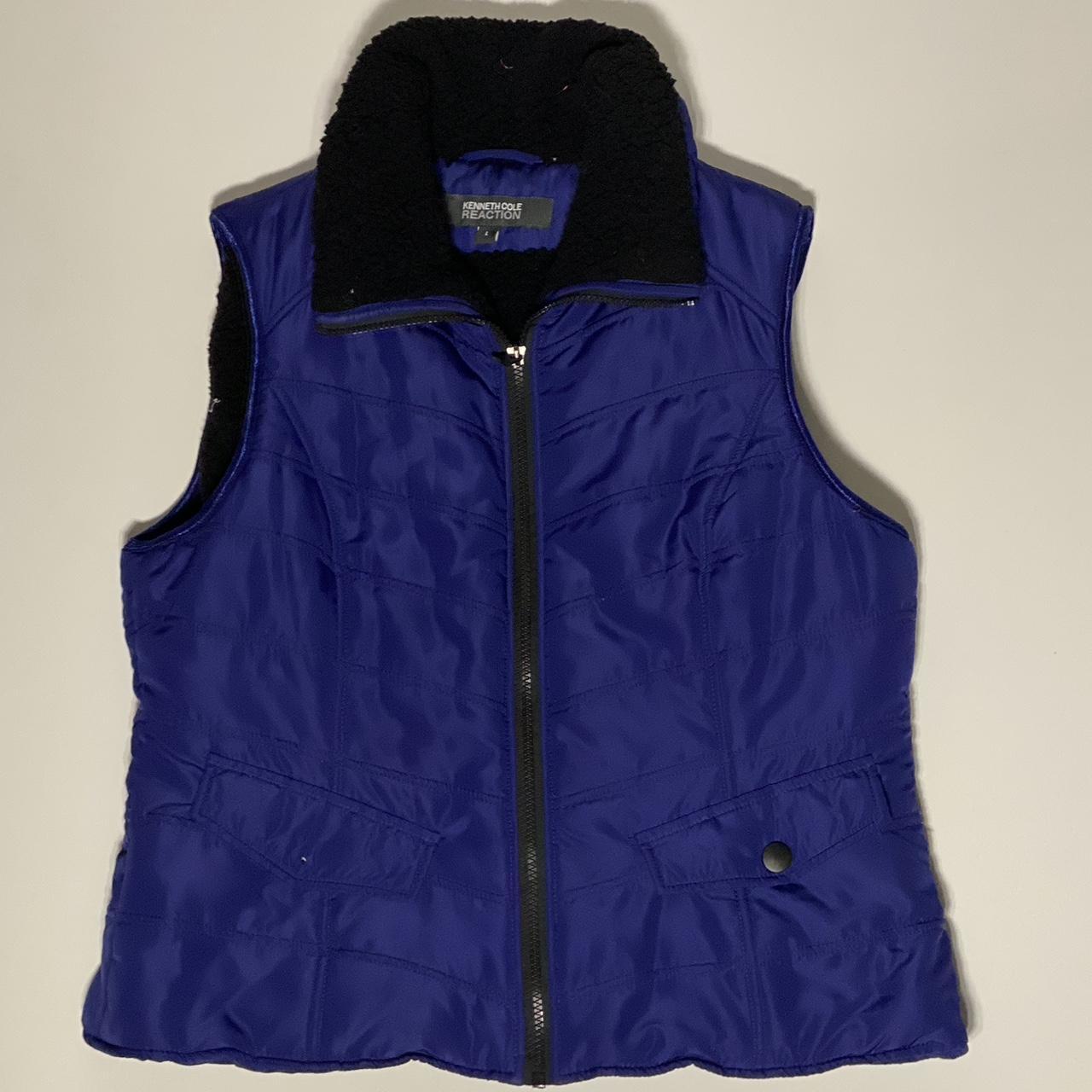 PURPLE PUFFER VEST -SIZE LARGE Amazing purple... - Depop