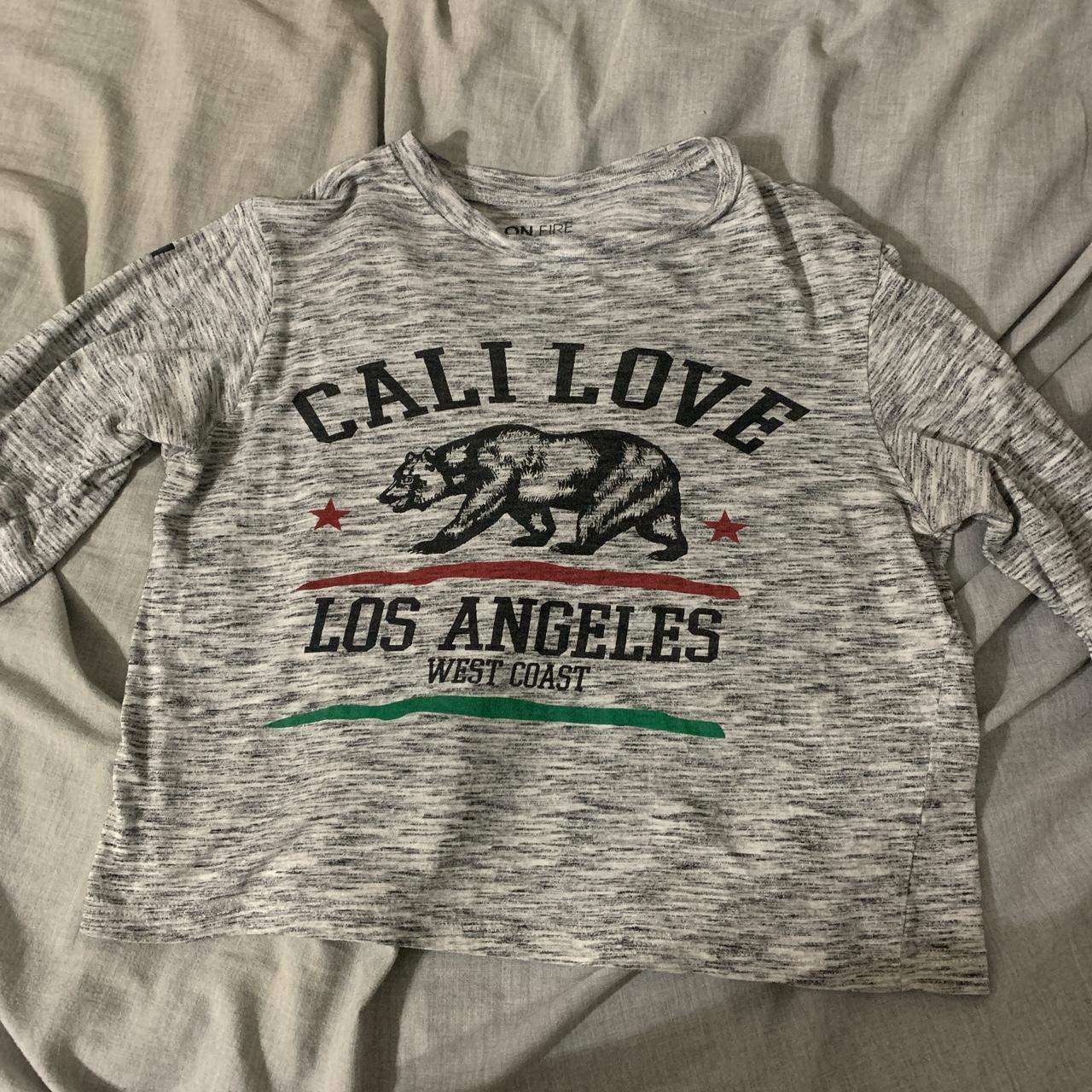 Los Angeles Print Long sleeve Cotton T-shirt