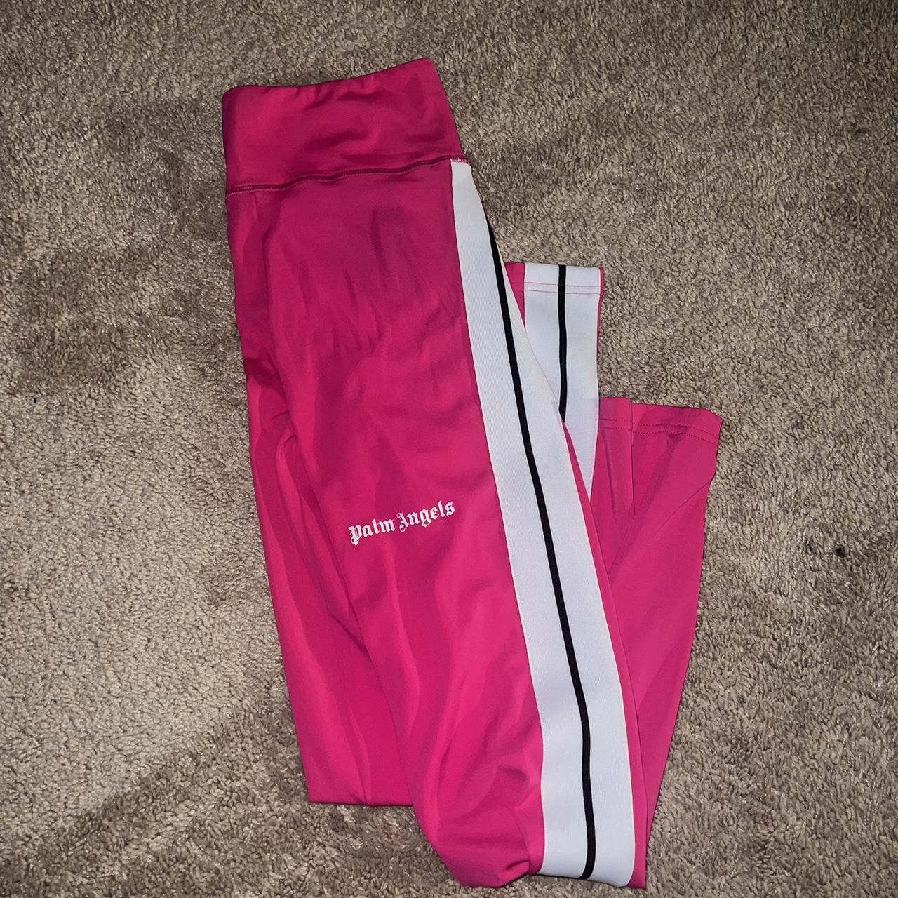 Pink palm angel leggings never worn brand new tags - Depop