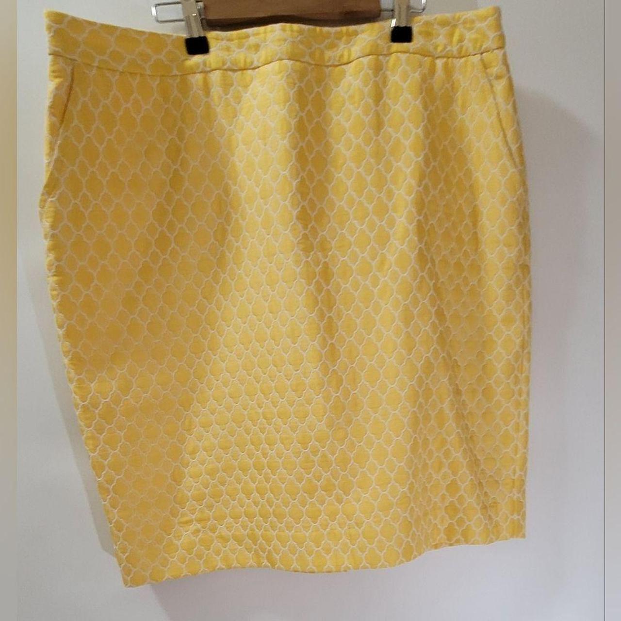 Charter Club Women's Yellow Skirt | Depop