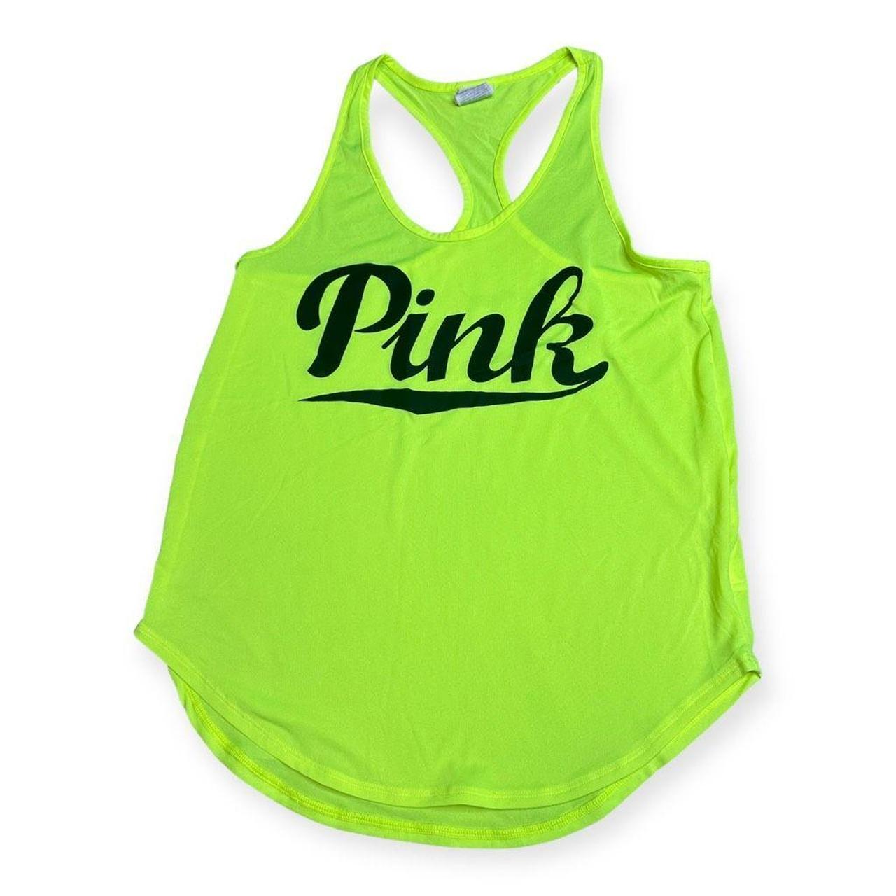Victoria's Secret PINK Logo Racerback Tank Top