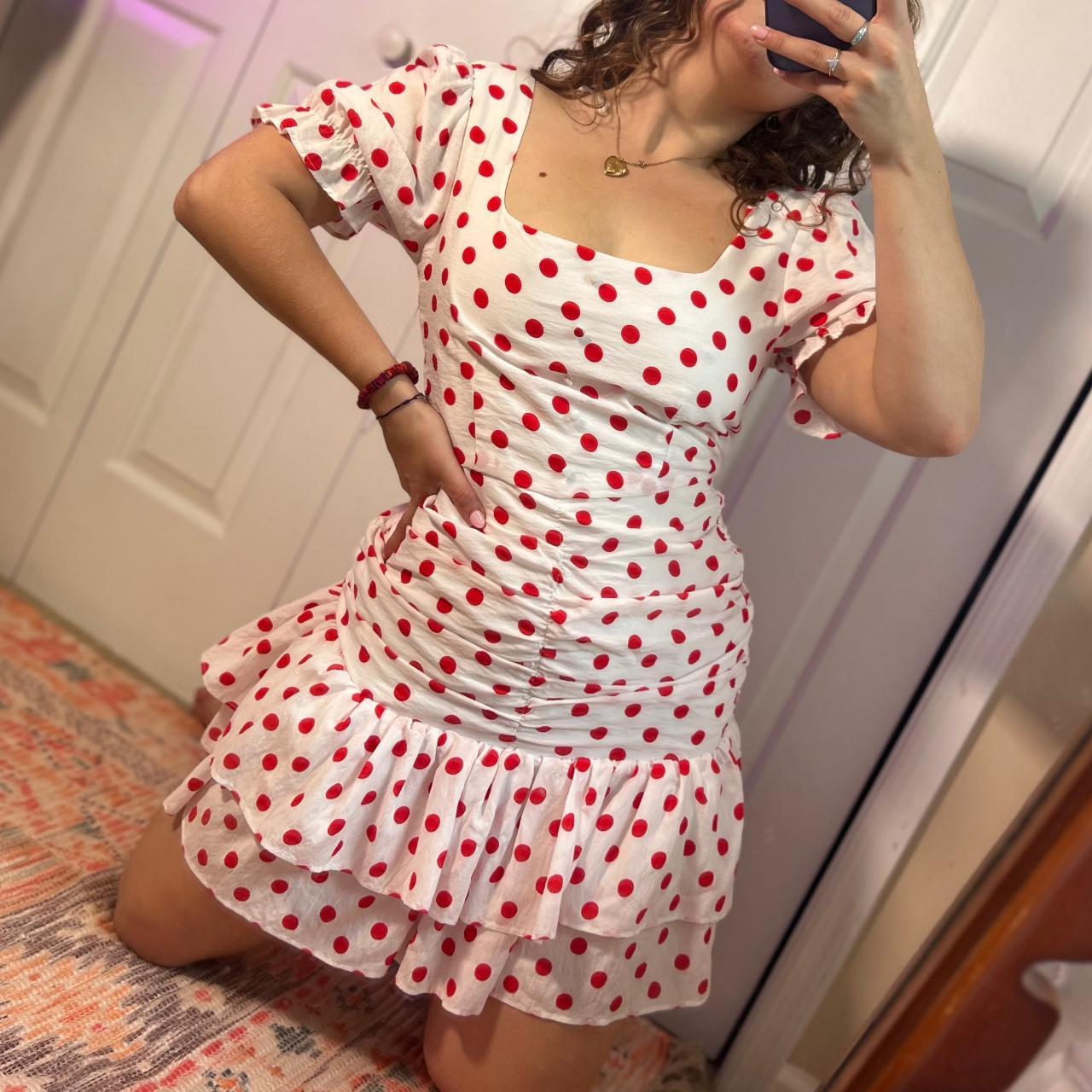 Endless rose polka dot mini dress best sale