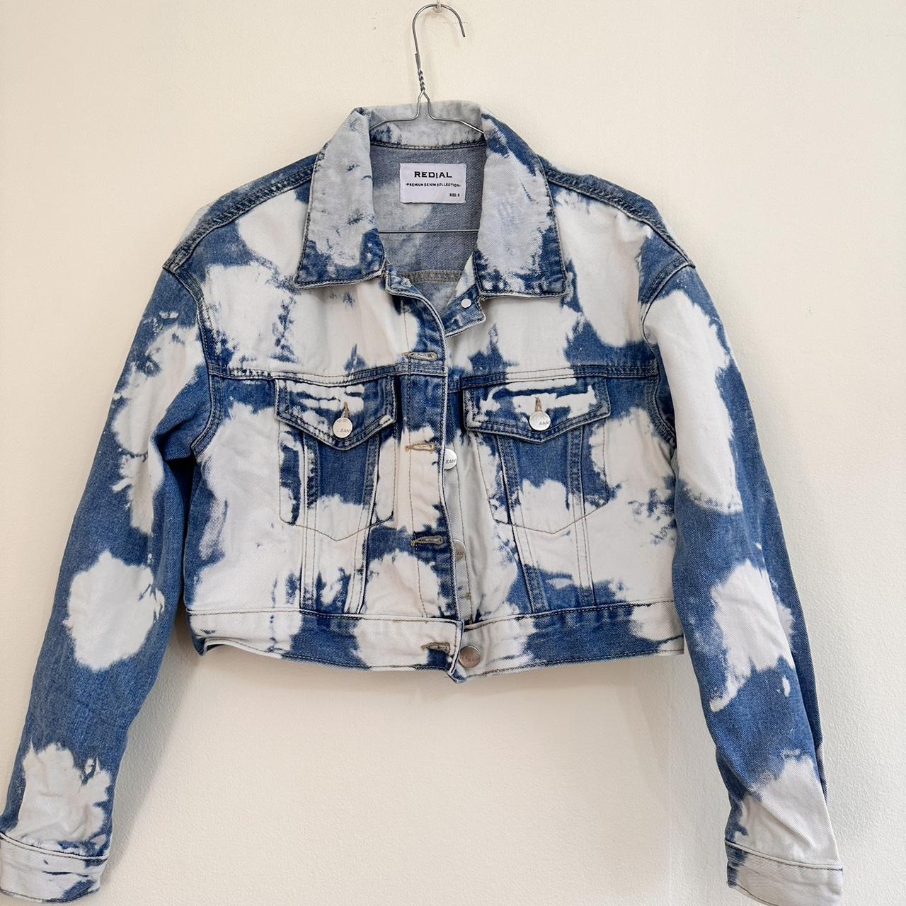 Women's Blue and White Jacket | Depop